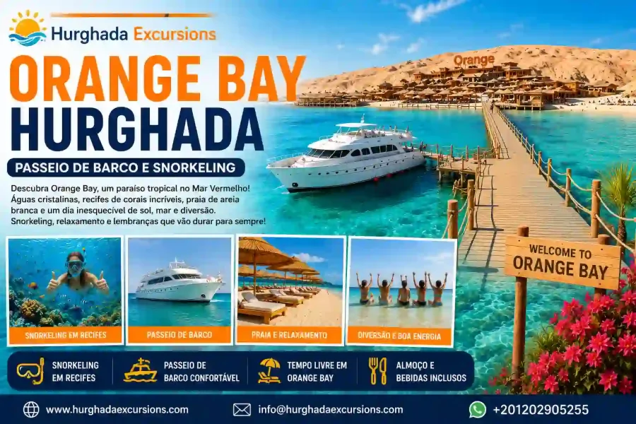 Orange Bay Hurghada | Passeio de Barco e Snorkeling