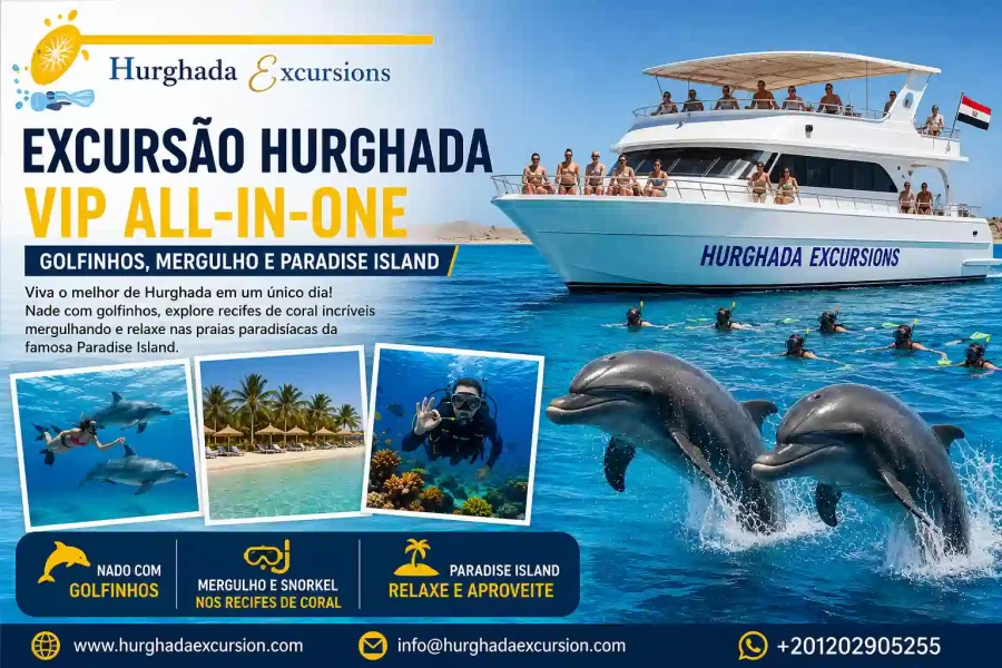 Excursão Hurghada VIP All-in-One | Golfinhos, Mergulho e Paradise Island