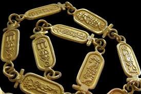 Gold & Silver Cartouche Jewelry