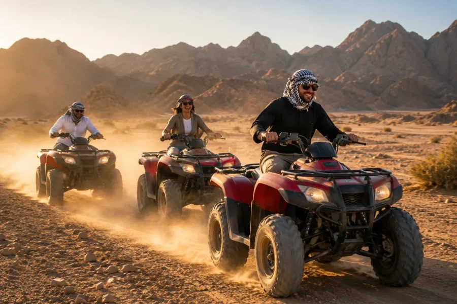 Sharm El Sheikh Woestijnsafari – Quad, Kameel & Bedoeïenendiner