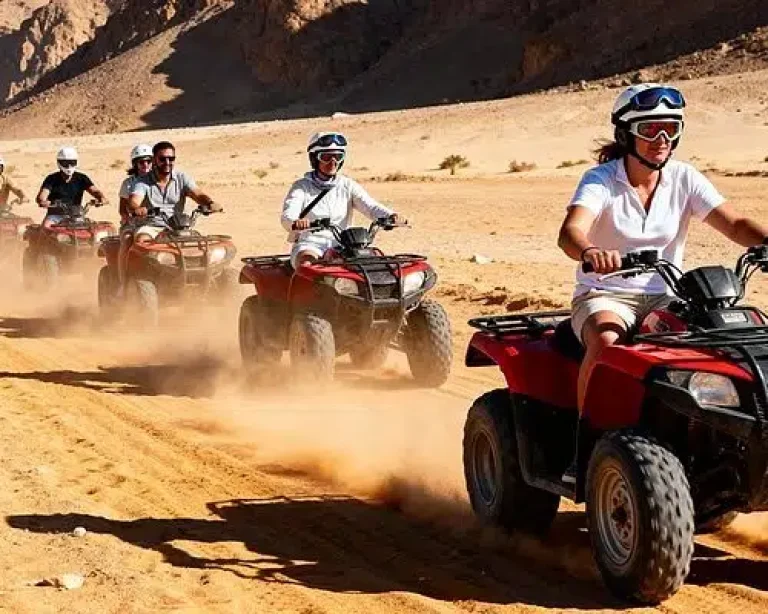 Afternoon Quad Biking from Sahl Hasheesh – Sunset Desert Adventure & Bedouin Experience