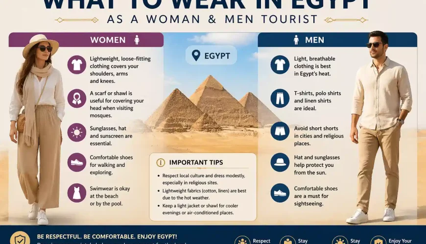 what to wear in Egypt as a woman & men tourist