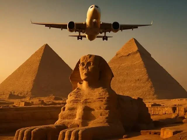 Pirâmides de Gizé, perto do Cairo
